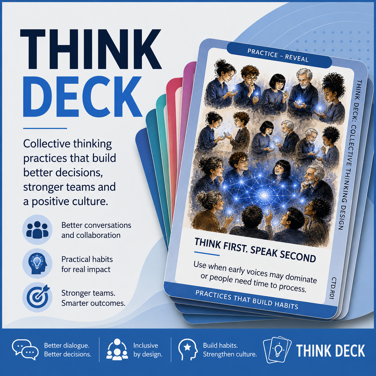 The Think Deck, a physical system for developing collective thinking